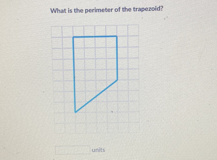 What is the perimeter of the trapezoid?
units