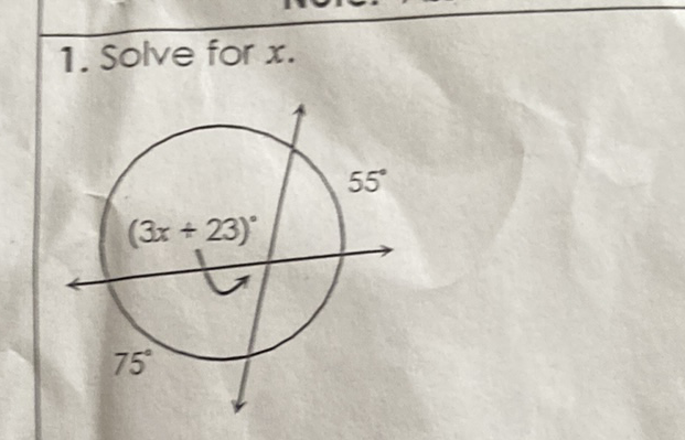 1. Solve for \( x \).