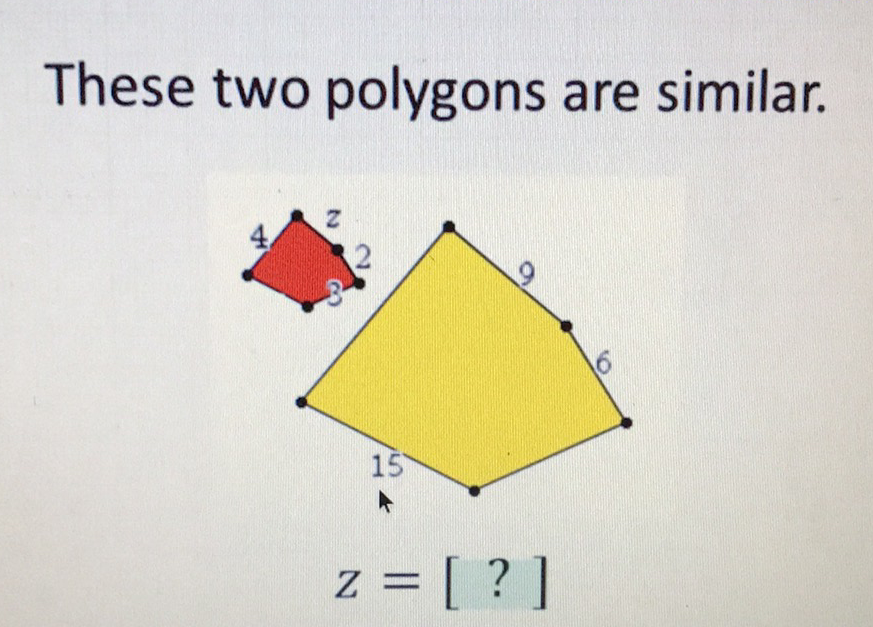 These two polygons are similar.