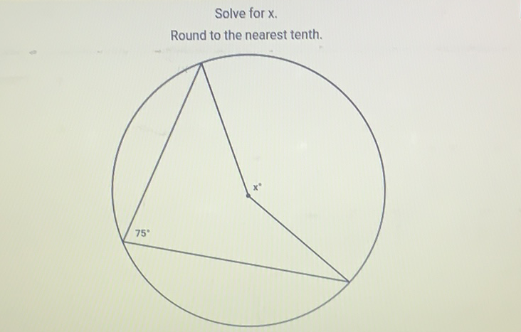 Solve for \( X \).
Round to the nearest tenth.