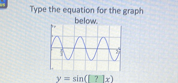 Type the equation for the graph below.