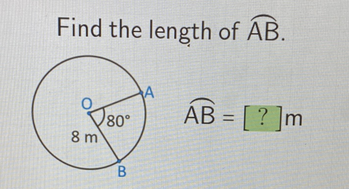 Find the length of \( \overparen{\mathrm{AB}} \).