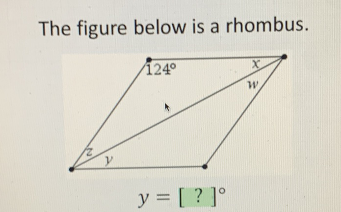 The figure below is a rhombus.