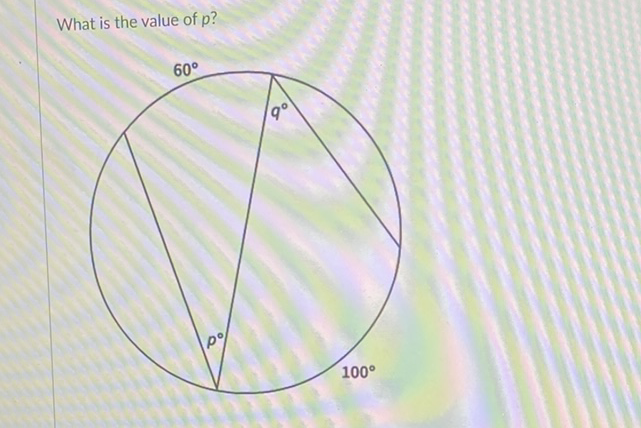 What is the value of \( p \) ?