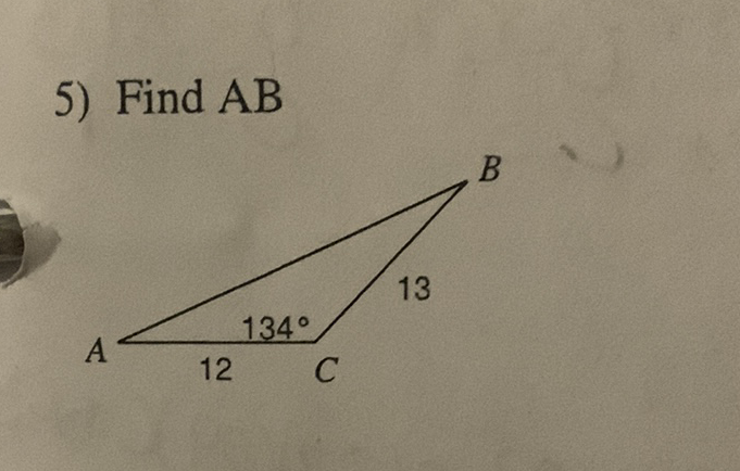 5) Find \( A B \)