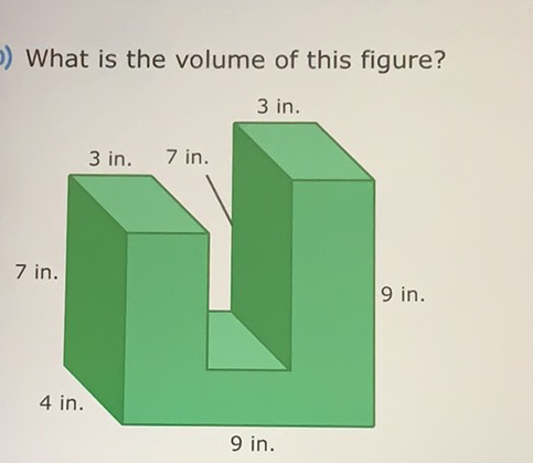 What is the volume of this figure?