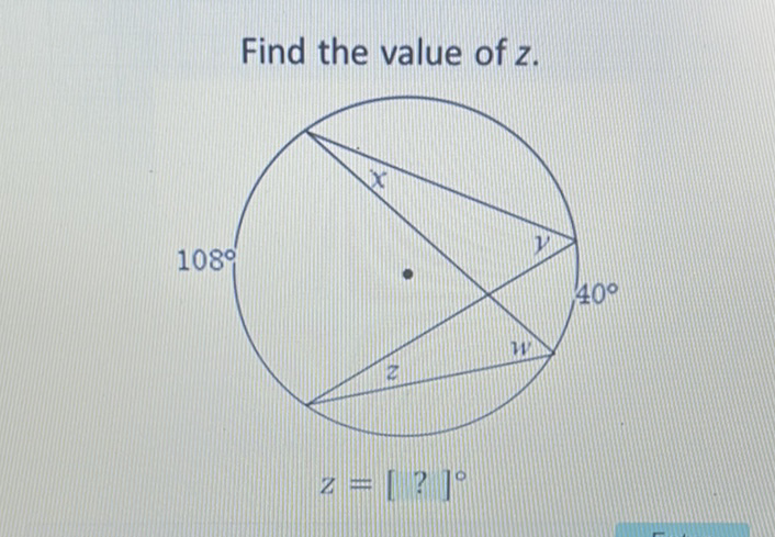 Find the value of \( z \).