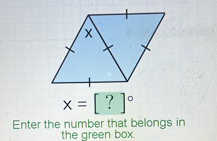 Enter the number that belongs in the green box.
