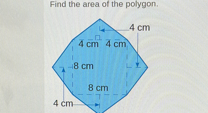 Find the area of the polygon.