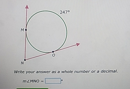 Write your answer as a whole number or a decimal.
\[
m \angle M N O=
\]