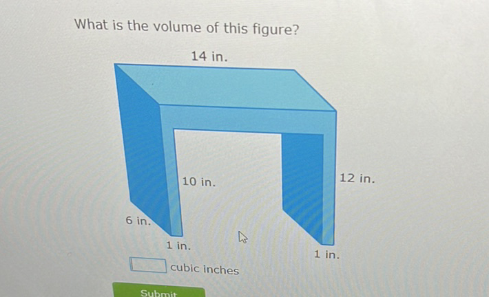 What is the volume of this figure?