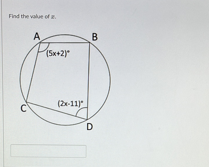 Find the value of \( x \).