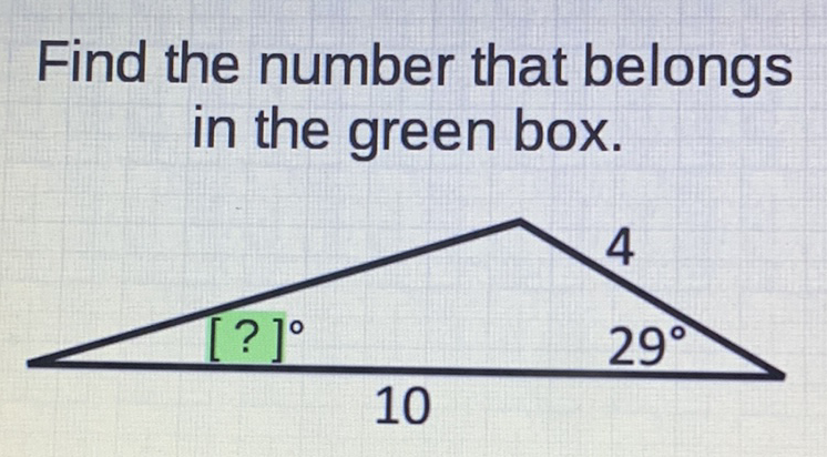 Find the number that belongs in the green box.