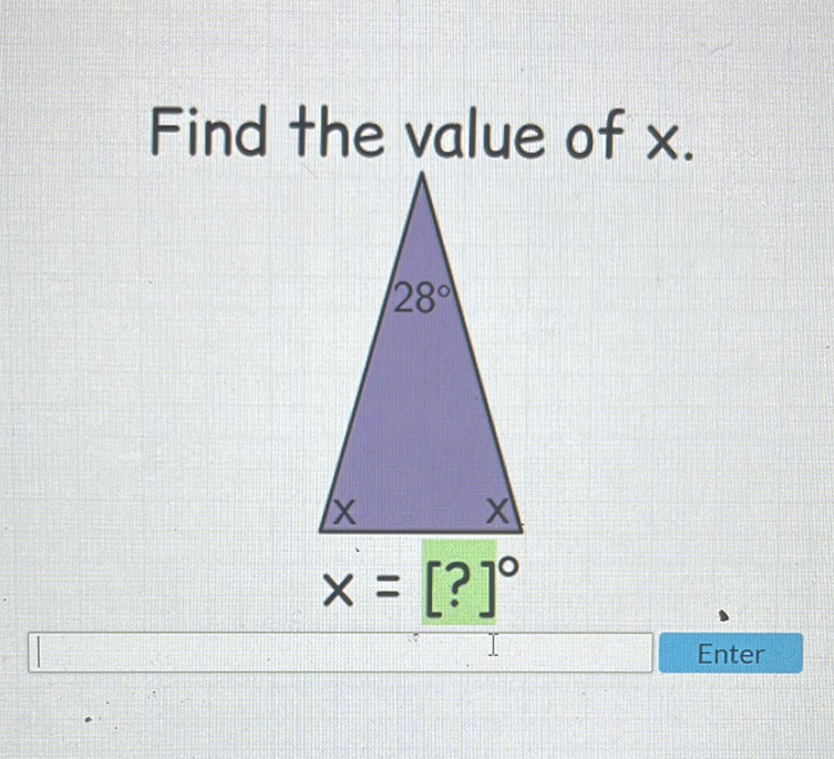 Find the value of \( x \).