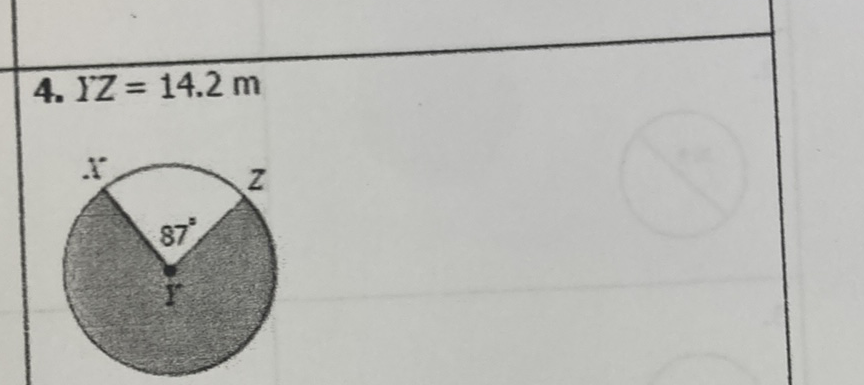 4. \( Y Z=14.2 \mathrm{~m} \)