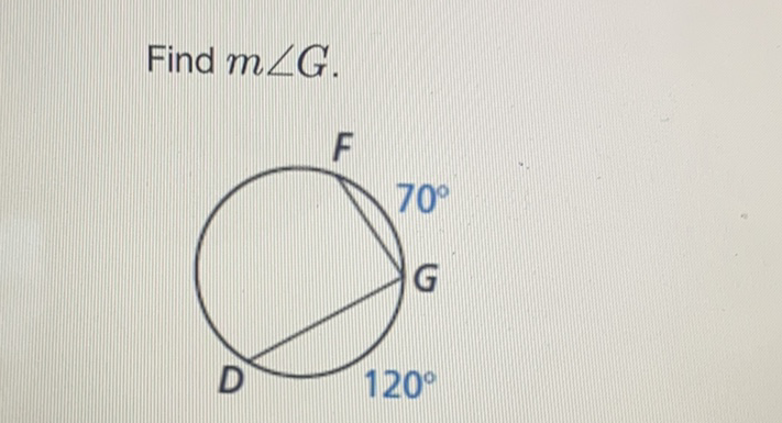 Find \( m \angle G \).