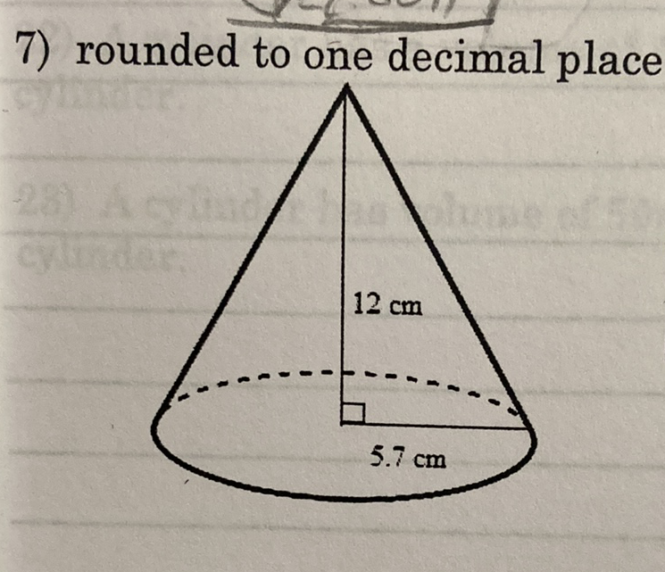 7) rounded to one decimal place