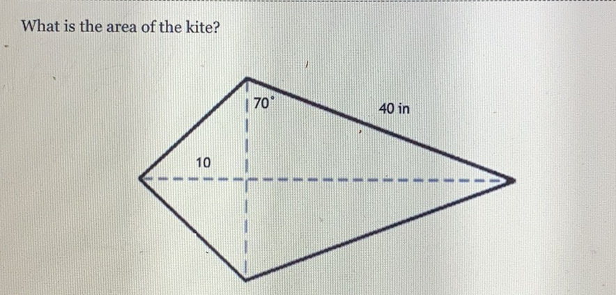 What is the area of the kite?