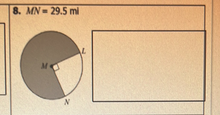 8. \( M N=29.5 \mathrm{mi} \)