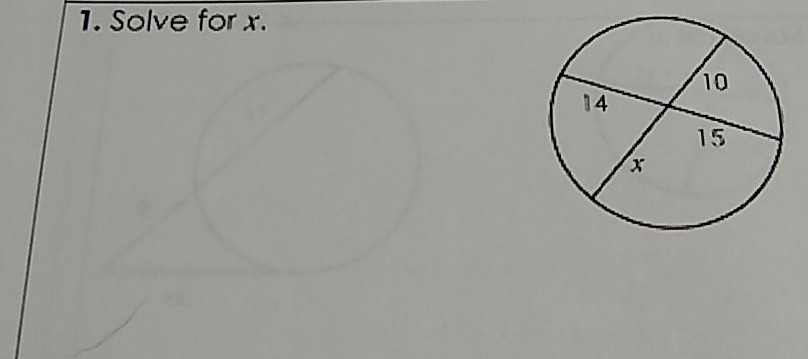 1. Solve for \( x \).