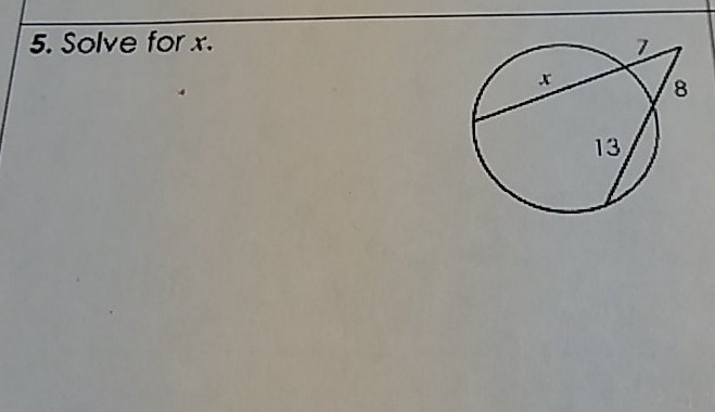 5. Solve for \( x \).