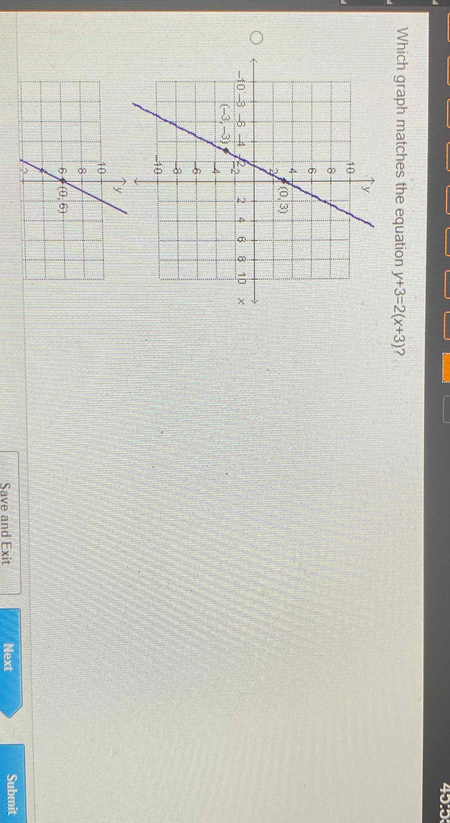 which-graph-matches-the-equation-y-3-2-x-3-by-ai-r-math