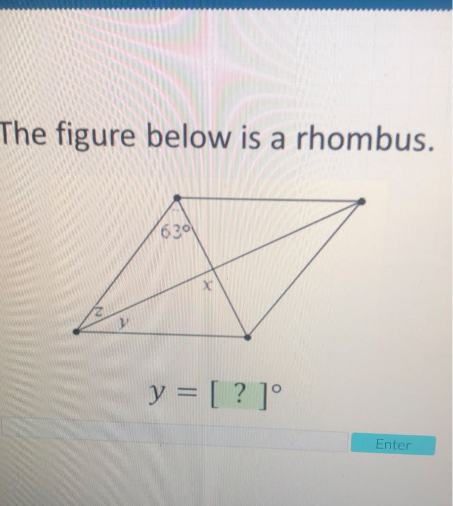 The figure below is a rhombus.