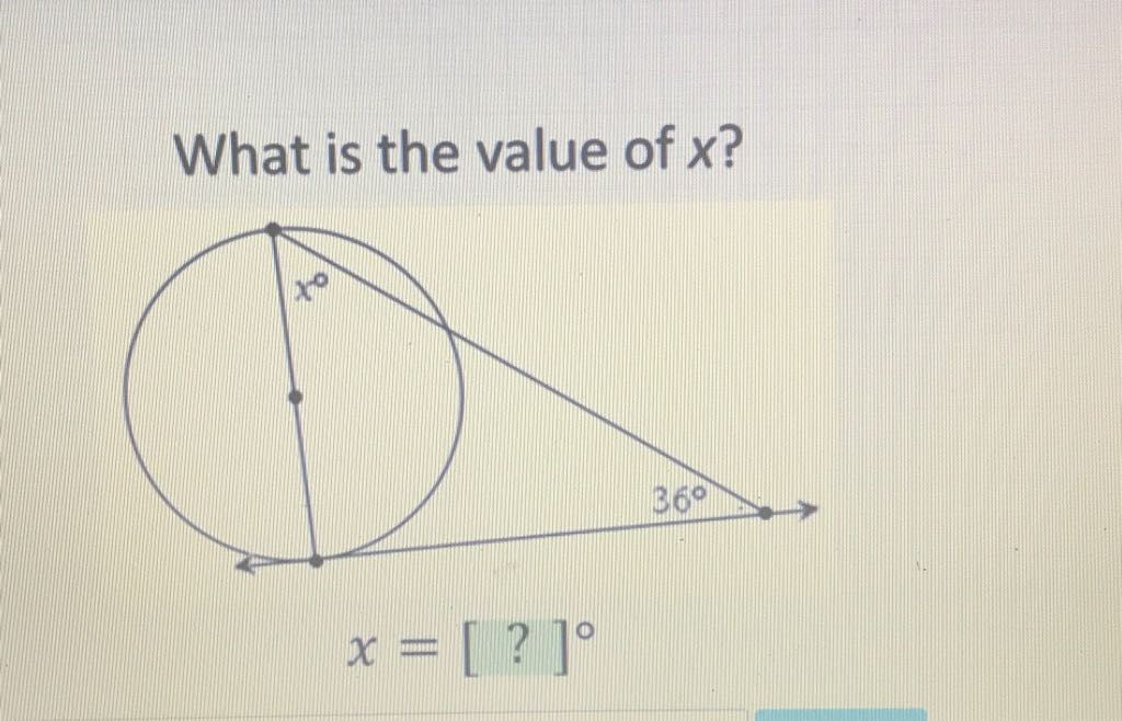 What is the value of \( x \) ?