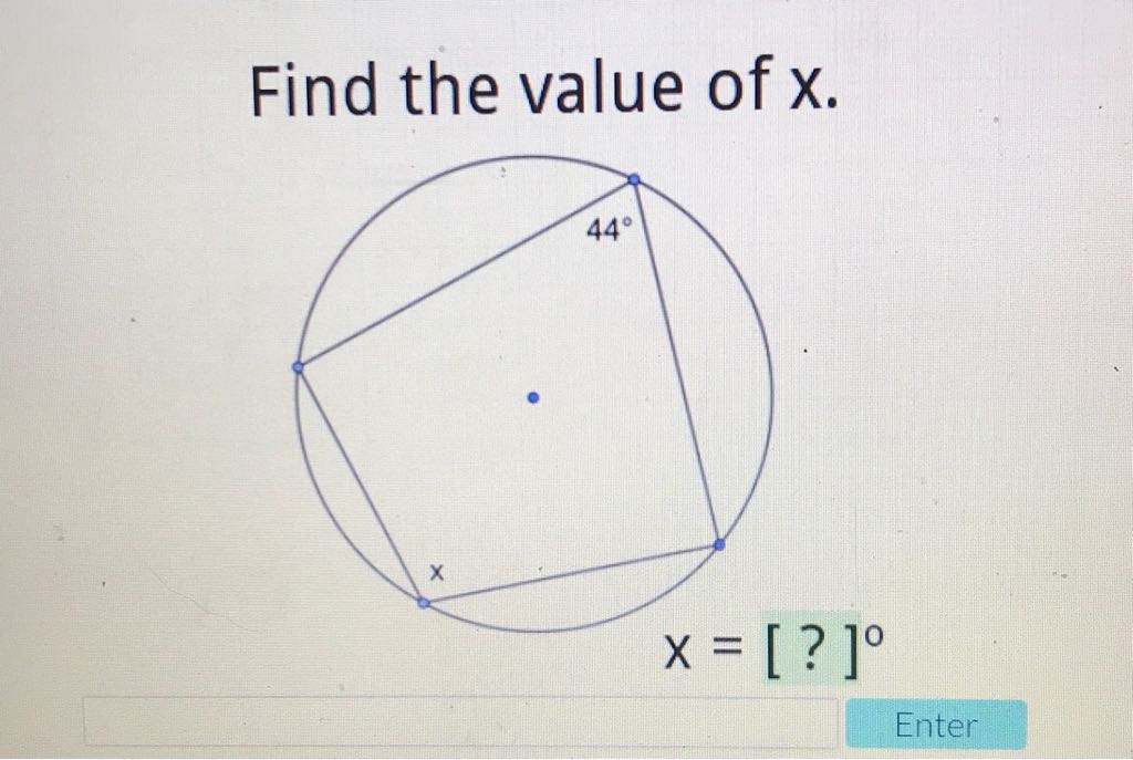 Find the value of \( x \).